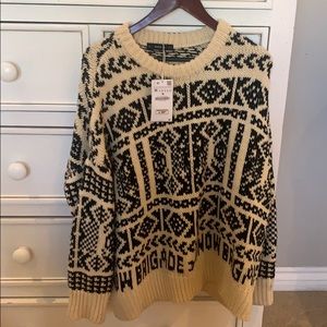 Thick cable knit sweater